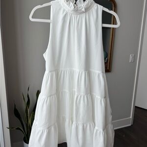 TCEC White Sleeveless Dress